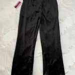 Material Girl NWT Black Lace Up Velour Pants Size XS Photo 3