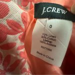 J.Crew  Linen Blend Sleeveless Zip Back with Snap Bow Classic Midi Dress Womens 0 Photo 9