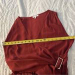 Max Studio Size S Elegant Midi Pleated Dress Burnt Orange Heritage Fall Wedding Photo 8