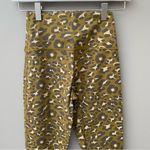 Aerie  Goals Leopard Seamless Ribbed 7/8 Hi-Rise Leggings Green/Black Sz … Photo 4
