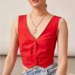 Anthropologie Mare Mare X Red Vest Top Small Photo 0