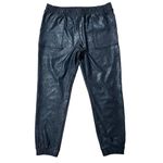 Viral TikTok Sz 2XL Pebble Joggers Pull On Pants Shiny Black Boutique MR Basics Photo 1