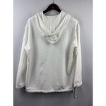Women’s Sea Breeze XL Cotton Long Sleeve Hoodie with Front Pocket & Adjustable W White Photo 2