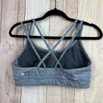 Manduka  Heathered Gray Strappy Sports Bra Photo 3