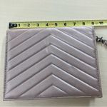 Neiman Marcus  Women's Purse Metallic‎ Neutral Clutch Flap Top Magnetic Closure Photo 2