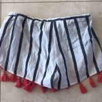 Z&L Canvas Striped Pom Pom Shorts Sz M Pink Size M Photo 3
