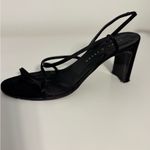 Richard Tyler Vintage Made in Italy WELL WORN formal Satin Heels Sandals Size 8 Black Photo 3