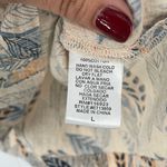 easel  #ET13859 Women's Floral Opaque Printed Collared Short Sleeves Shirt Size L Photo 7