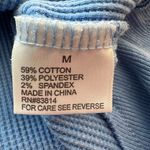 Sundry  Sunnyside Waffle CrewNeck washed blue Long Sleeve Top M Photo 1