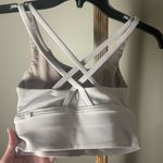 Lululemon White Ribbed Cross Back Sports Bra Size S Photo 5