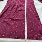 Boden burgundy‎ floral printed prairie dress Purple Size 10 Photo 10