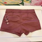 EXPRESS  Mid-Rise Floral Embroidered Shorts Photo 2