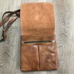 Patricia Nash Italian Leather Brown Old World Map Print Crossbody Bag Purse Photo 1