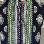 Cynthia Rowley Back Button Medallion Print Sleeveless Multi Color Blouse Photo 4