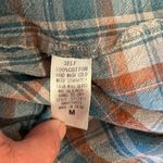 easel Los Angeles Textured 100% Cotton Plaid Oversized Boxy Short Sleeve Shirt M Photo 7