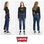 Levi's Levi’s Wedgie Straight Jeans Denim Button Fly Stretch Dark Wash Size 29 Photo 12