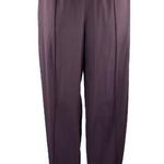 Oysho Women's Purple Straight Wide Leg Elastic Waist Pull On Trousers Pants XS Photo 0
