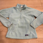 Patagonia Women’s Synchilla Marsupial Light Blue Quarter Zip Fleece Size S Photo 0