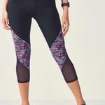 Fabletics capri with mesh black and confetti small Photo 0