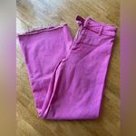 ZARA  women’s pink frayed jeans Photo 0