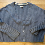 American Eagle  Blue Cropped Cardigan Photo 0