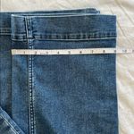 Faherty  Women's Stretch Terry Patch Pocket Flare Jeans in a dark blue wash 28 Photo 12