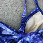 MiracleSuit  Purple Tie Die Twist Loose Flutter Wrap Tankini Top Size 10 Photo 4