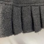 Marisa Christina Black 100% Boiled Wool Zip Up Ruffle Cardigan Sweater M Size 14 Photo 2