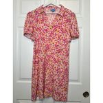 CeCe  Puff Sleeve Polo Knit Floral Dress XL Photo 1