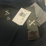 XScape Off the Shoulder Beaded Chiffon Evening Gown Blue Size 14 Long Formal Photo 8