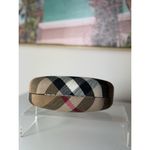 Burberry  Nova Check Plaid Hard Sunglasses Case Beige Black Red White Clam Shell Photo 6