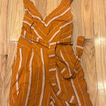 Lucky Brand  ORANGE STRIPE JUMPSUIT L Photo 0