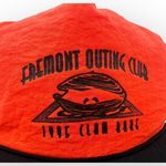 Vintage 1995 Fremont Outing Club Clam Bake Trucker Hat Orange Snapback Black Photo 1