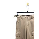 ASOS Design Faux Leather Cargo Trousers Muted Mushroom Size 2 Neutral Minimalist Photo 9