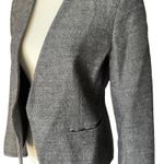 Theory Women's Blazer Size 6 Gray Linen Wool Blend Business Casual Career Jacket Photo 1