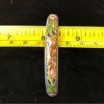 Vintage metal Chinese cloisonné bangle bracelet Blue Photo 1