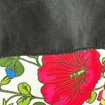 Olivia Culpo x Le Tote Reversible Bomber Jacket Floral Print Faux Leather size L Size L Photo 6