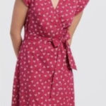 Draper James  Pink Floral Wrap Dress - Size 4 Photo 0