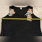 Ariat  Tank Top Womens XXL Black Two Way Crushed Velvet Embroidered Notch Neck Photo 10