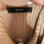 VERO MODA NWOT  Will Open Back Ribbed Midi Sweater Dress Women's Tan Size Medium Photo 4