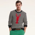 Brooks Brothers  Cotton Textured Lobster Intarsia Sweater size XS $298 Photo 3