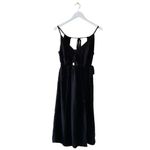 O'Neill O’Neill Viscose Black Front Tie Straps Slits Flowy Beach Maxi Womens Dress SZ S Photo 10