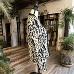 Mango MNG Collection Black & White Open Blazer - Size 4 Photo 3