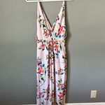 Lush Clothing Lush Womens Sleevless V Neck‎ Open V  Back Floral Print Maxi Dress Photo 4