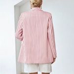 SheIn brand awesome summer blazer! Pink with red and white stripes! New Photo 2