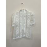 Zimmermann  White Super 8 Butterfly Lace Top silk Organza Size 2 AU/8 US Photo 7