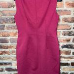 Tahari  Maroon Red Textured Sleeveless Kyle Sheath Dress Women's Size 4 Photo 5