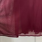 David's Bridal Wine Colored Halter Neck Floor Length Maxi Dress - Size 2 Photo 12