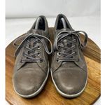 Josef Seibel Brown Gray Leather Lace Uo Casual Sneakers Womens‎ Size 40 9 9.5 Photo 1