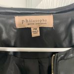 Philosophy  black vegan faux leather jacket Photo 1